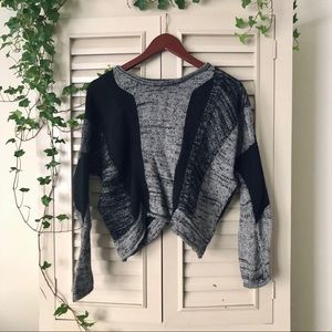 cropped wool + alpaca sweater